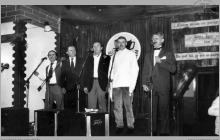 1987 - Występ Teatrzyku Pod Kuflem podczas IV Spotkań Gwarków Jankowickich - (foto ze zbiorów J. Schinohla)