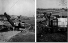 1959 - Transport koparek z kopalni na nowe pole eksploatacyjne piasku "Boguszowice" - (foto dostarczone przez M. Ochwata)