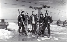 1972 - Obóz zimowy pracowników KWK "Jankowice" na Szrenicy w Karkonoszach – (foto ze zbiorów M. Semana)