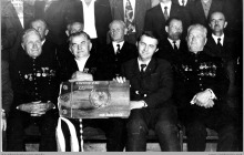 1975 - 1) Spotkanie ludzi zasłużonych dla kopalni "Jankowice" w okresie powojennym z okazji XXX lecia PRL - (foto ze zbiorów A. Morgały)