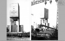 1977 - Widok na szyb 7 wydobywczy, skipowy – (foto ze zbiorów kopalni)