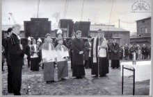 1991 - 4) Uroczyste poświęcenie szybu 8 przez ks. biskupa Damiana Zimonia - (foto ze zbiorów kopalni)